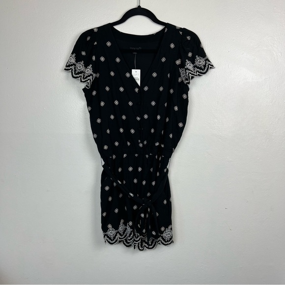 NWT Loft Romper w/ Eyelet Lace Trim Size XS - Picture 1 of 11